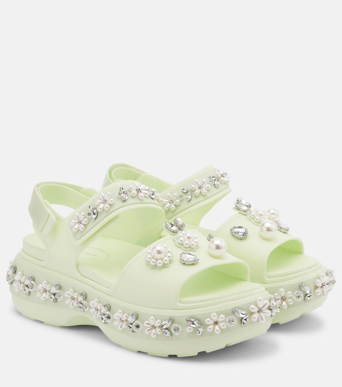 x Crocs embellished platform sandals | Simone Rocha