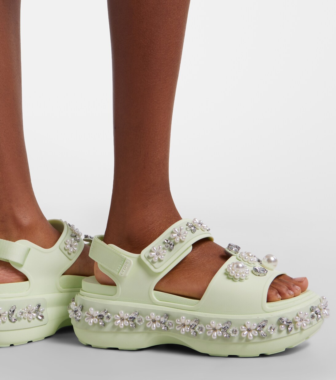 x Crocs embellished platform sandals | Simone Rocha