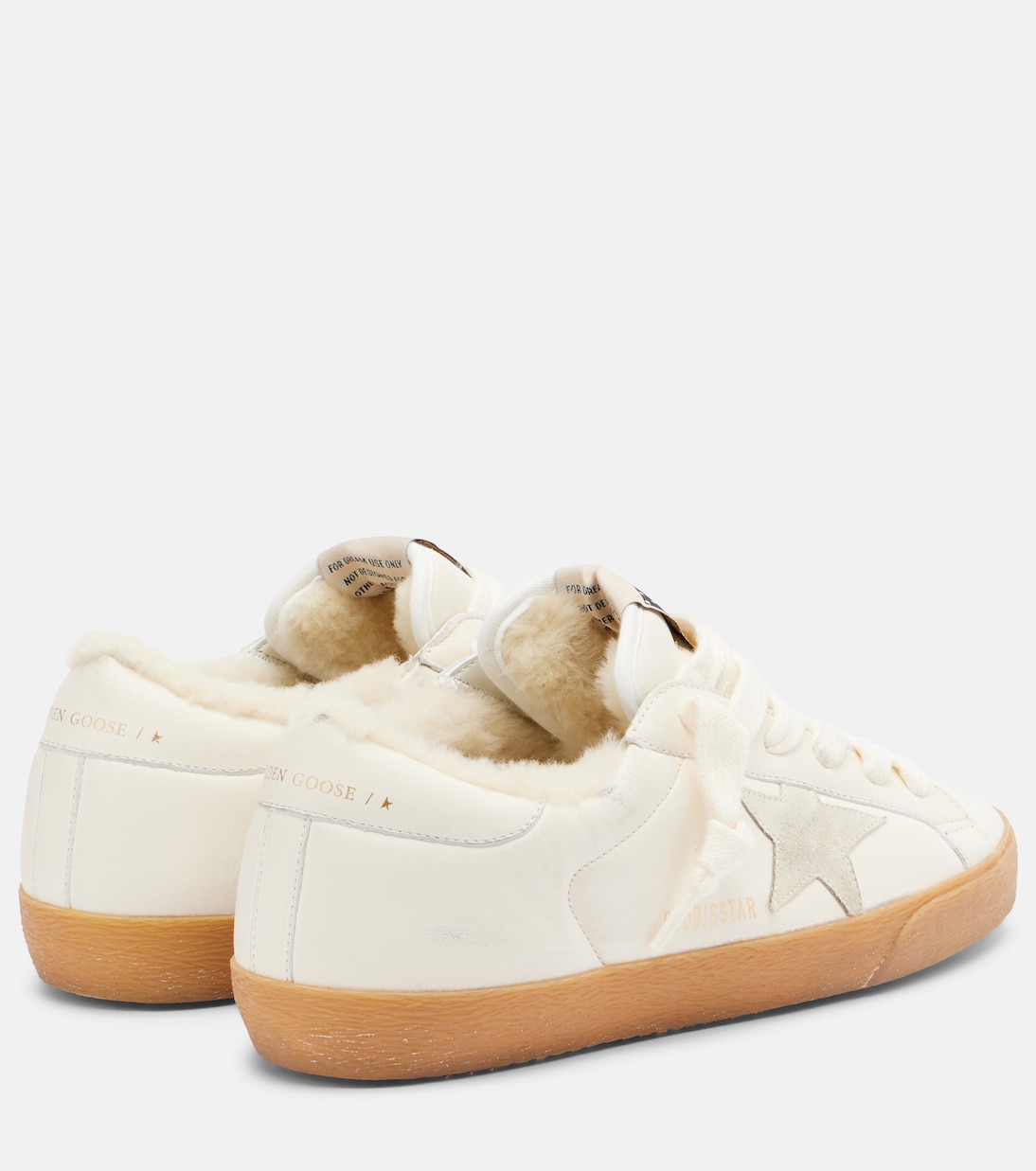 Super-Star shearling-lined leather sneakers | Golden Goose