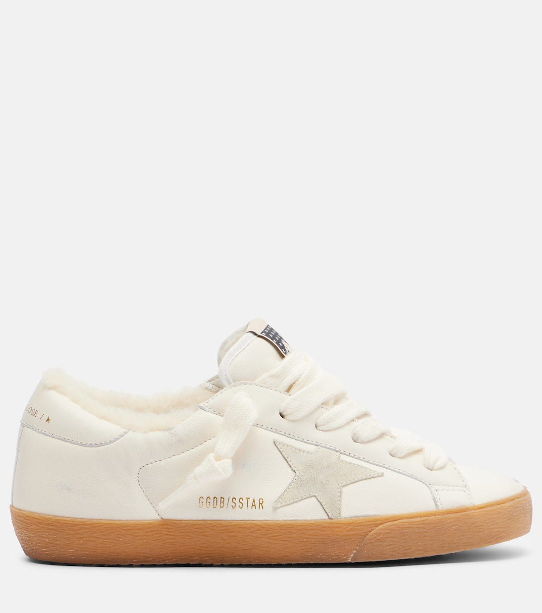 Super-Star shearling-lined leather sneakers | Golden Goose