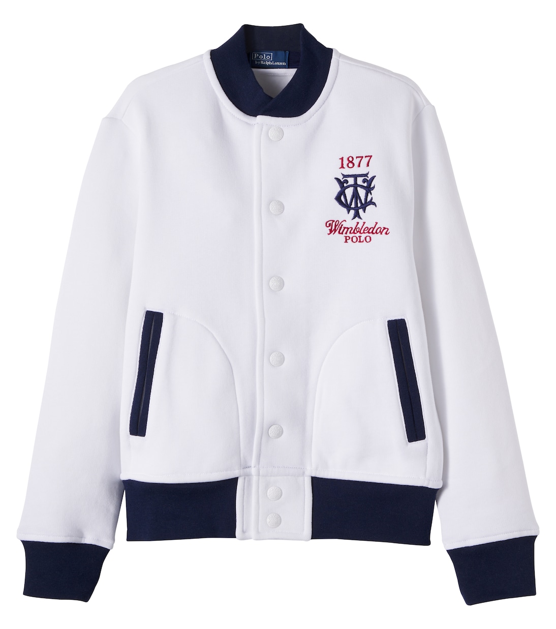 Bestickte Collegejacke aus einem Baumwollgemisch | Polo Ralph Lauren Kids