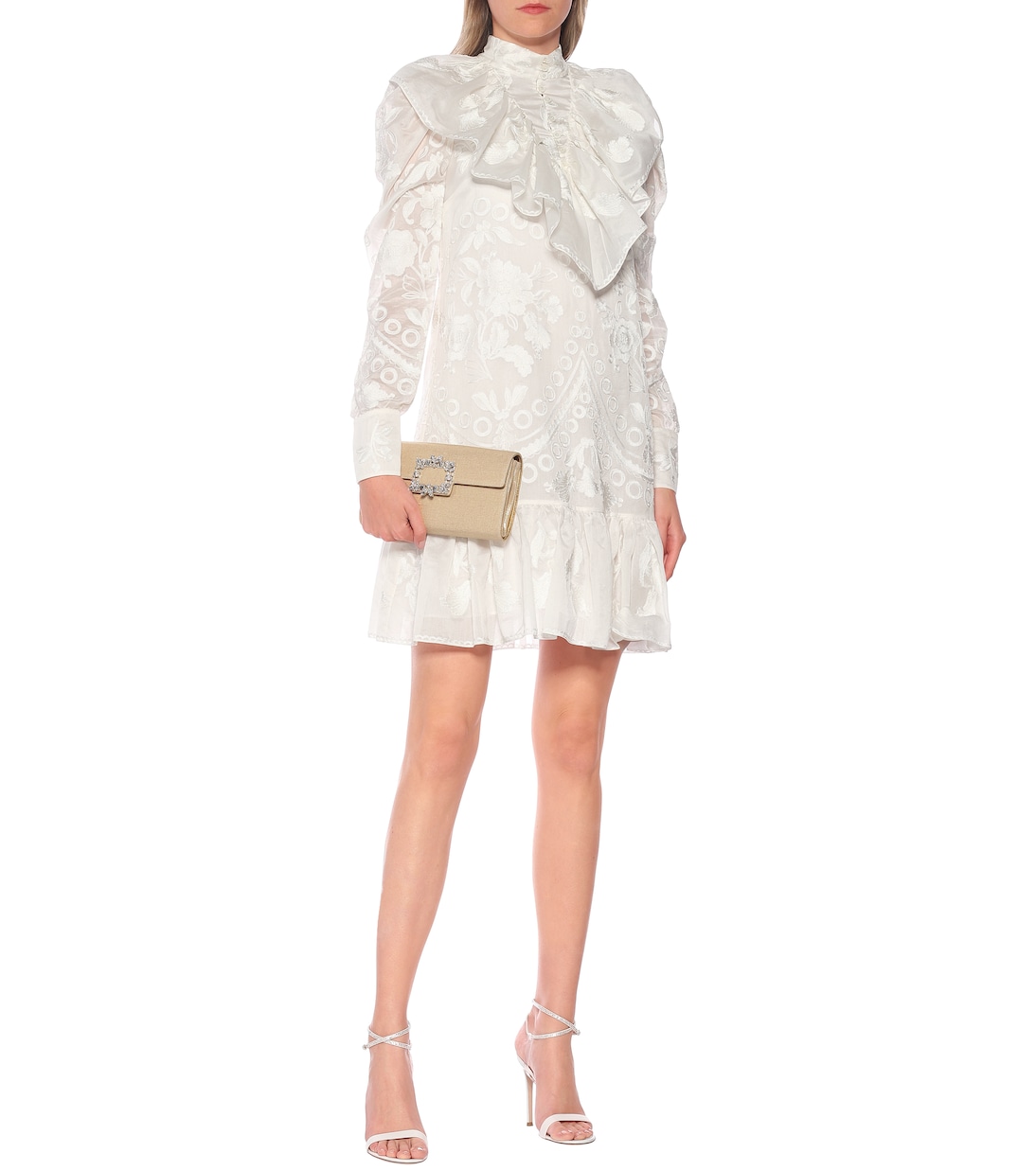 Robe en coton et soie | Erdem