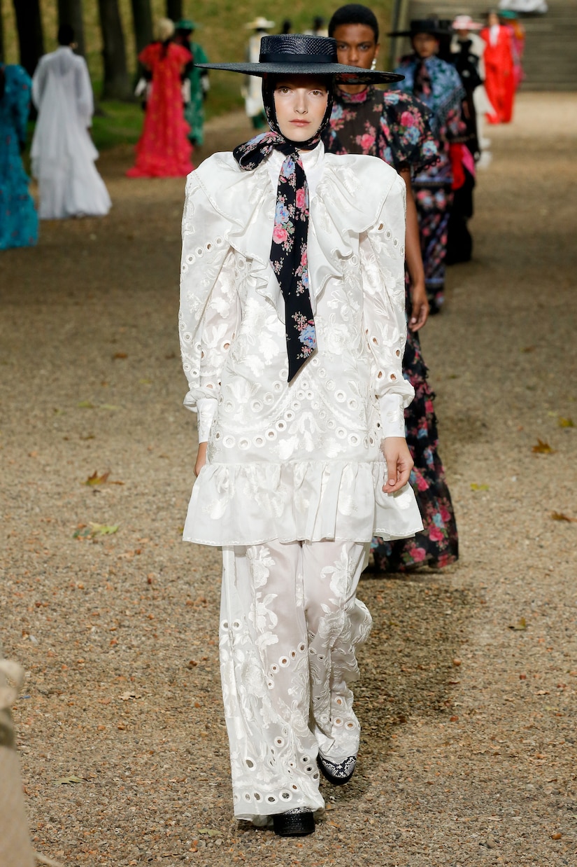 Robe en coton et soie | Erdem