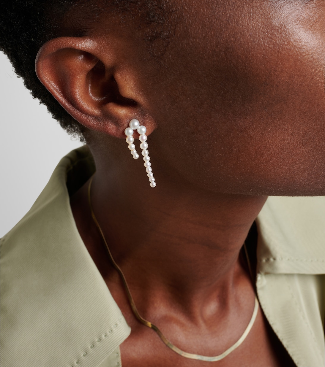 Aros Petite Perle Nuit de oro de 14 ct con perlas | Sophie Bille Brahe