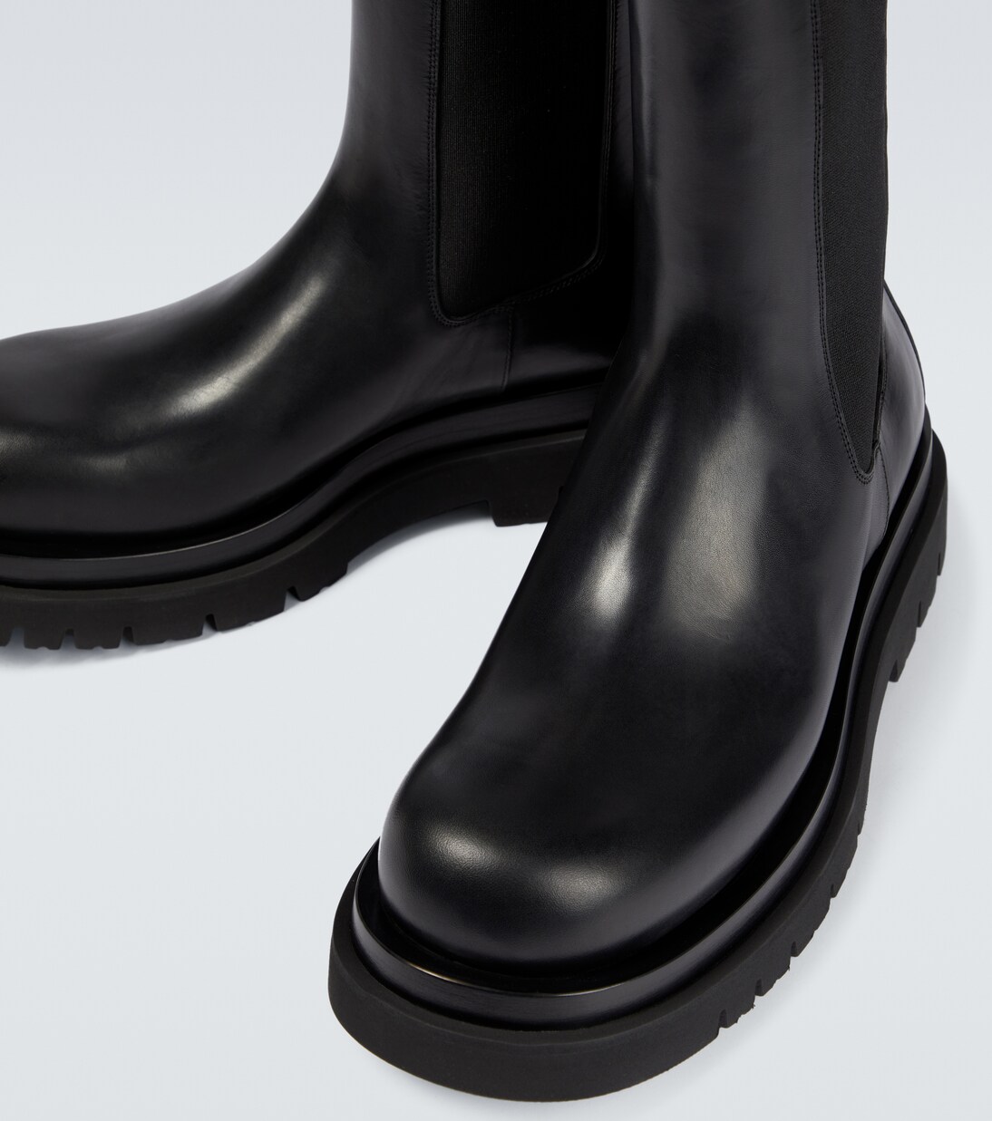 Lug leather ankle boots | Bottega Veneta