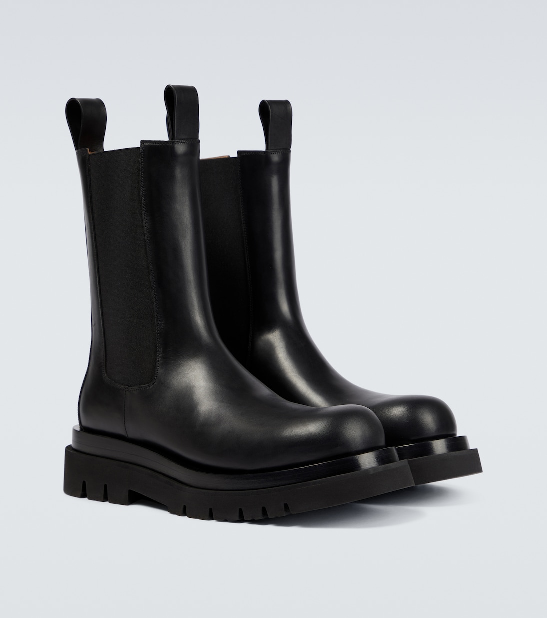 Lug leather ankle boots | Bottega Veneta