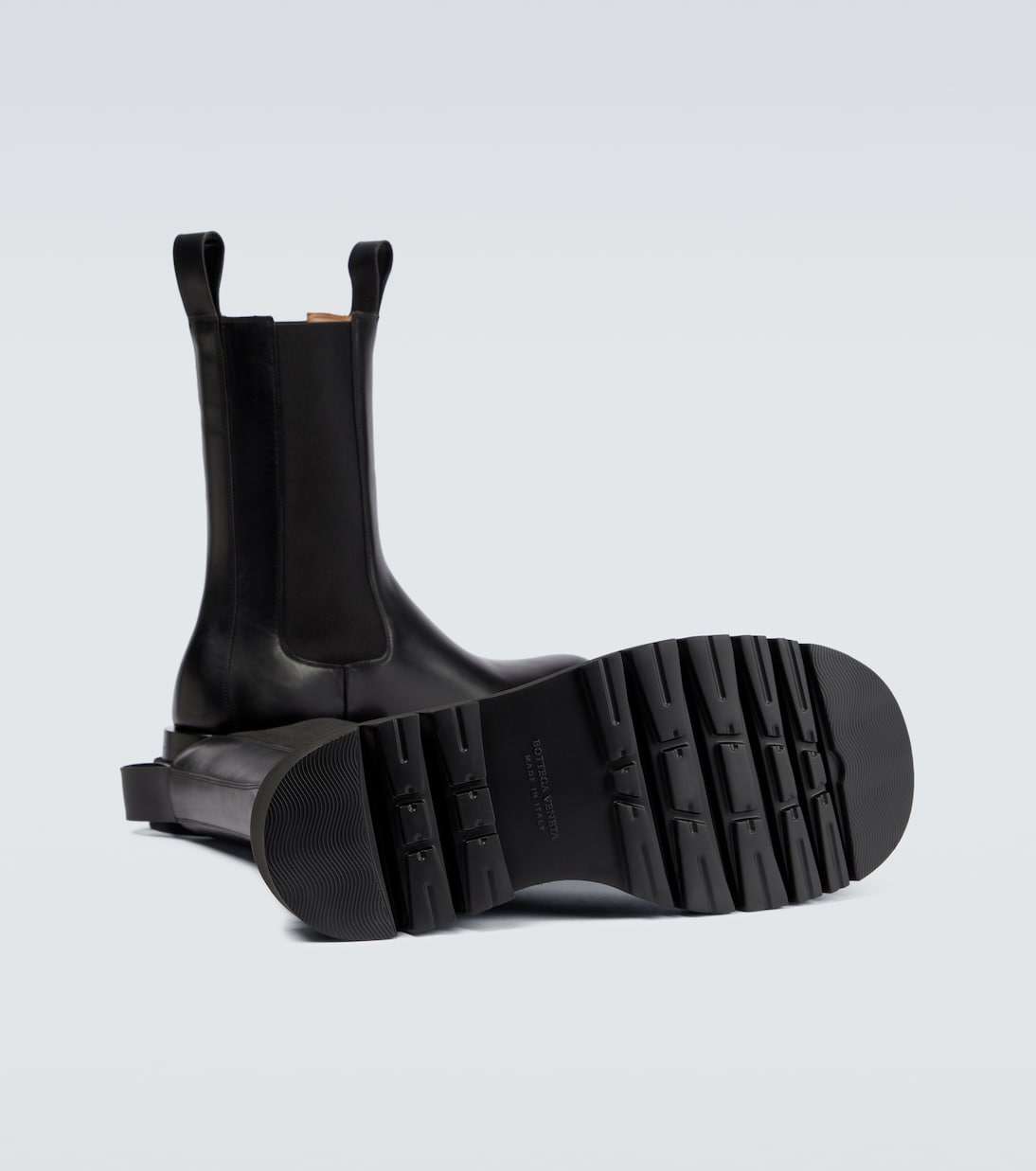 Lug leather ankle boots | Bottega Veneta