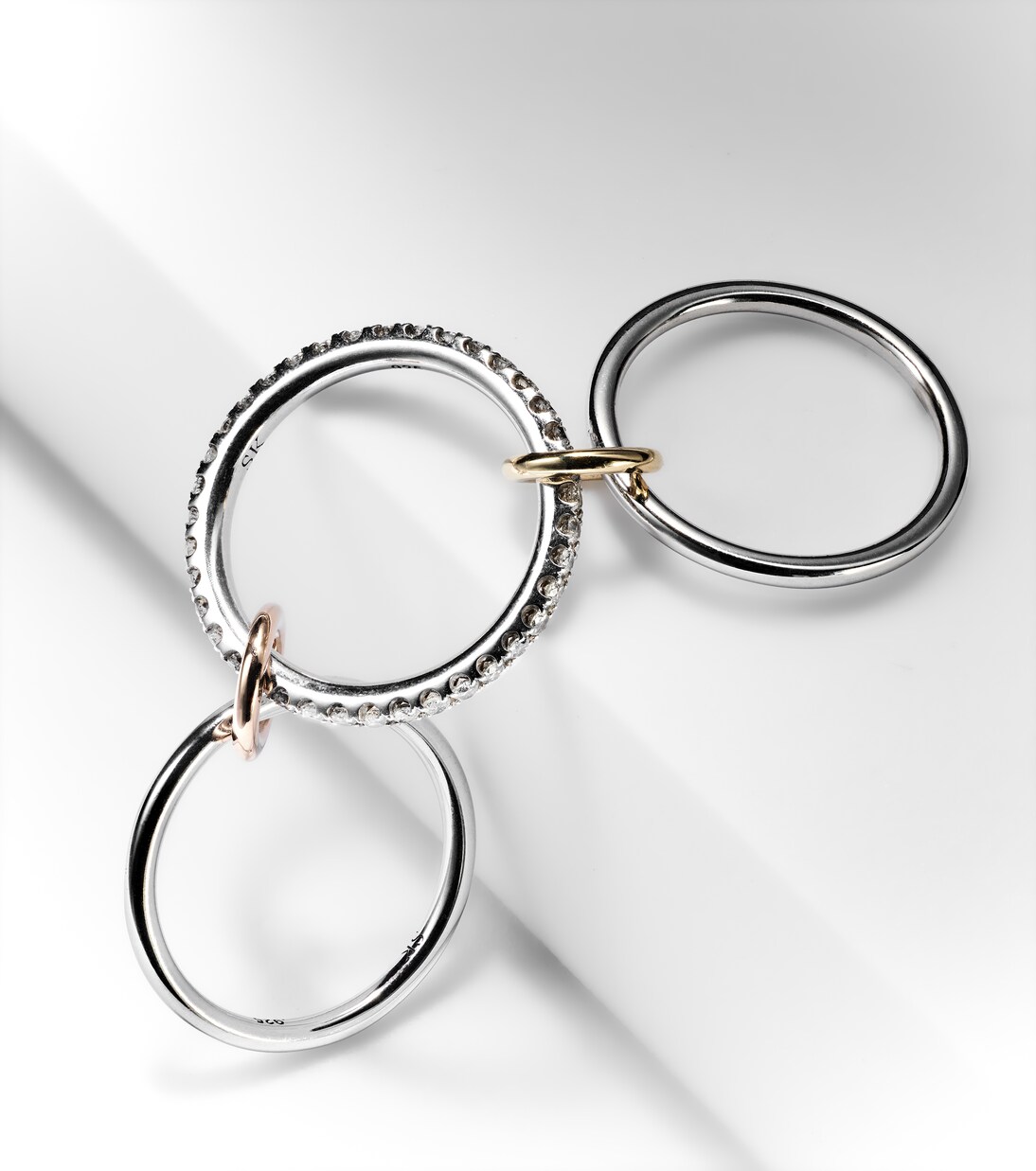 Anello Tigris MX Gris in argento con diamanti | Spinelli Kilcollin