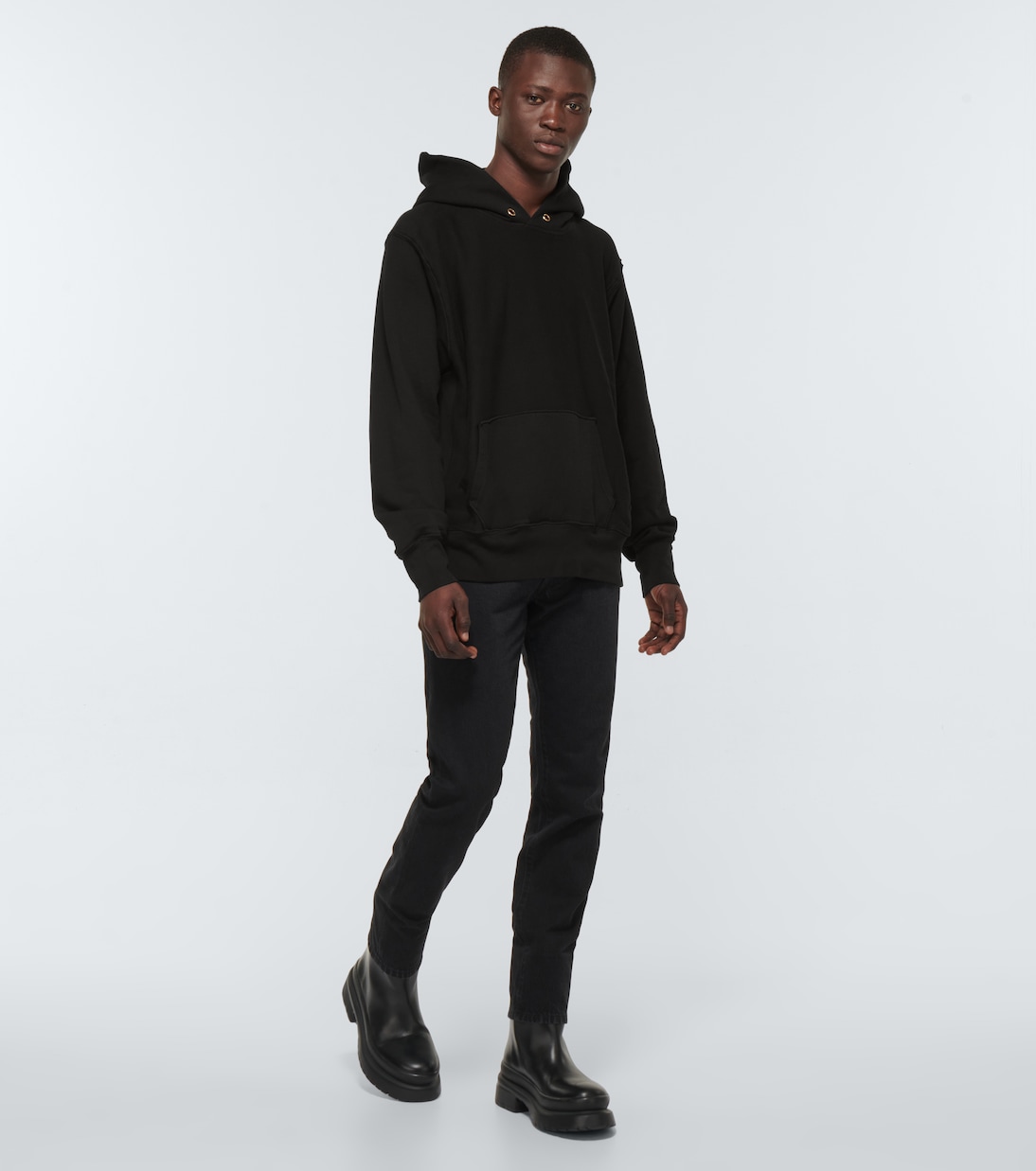 Hooded cotton sweatshirt | Les Tien