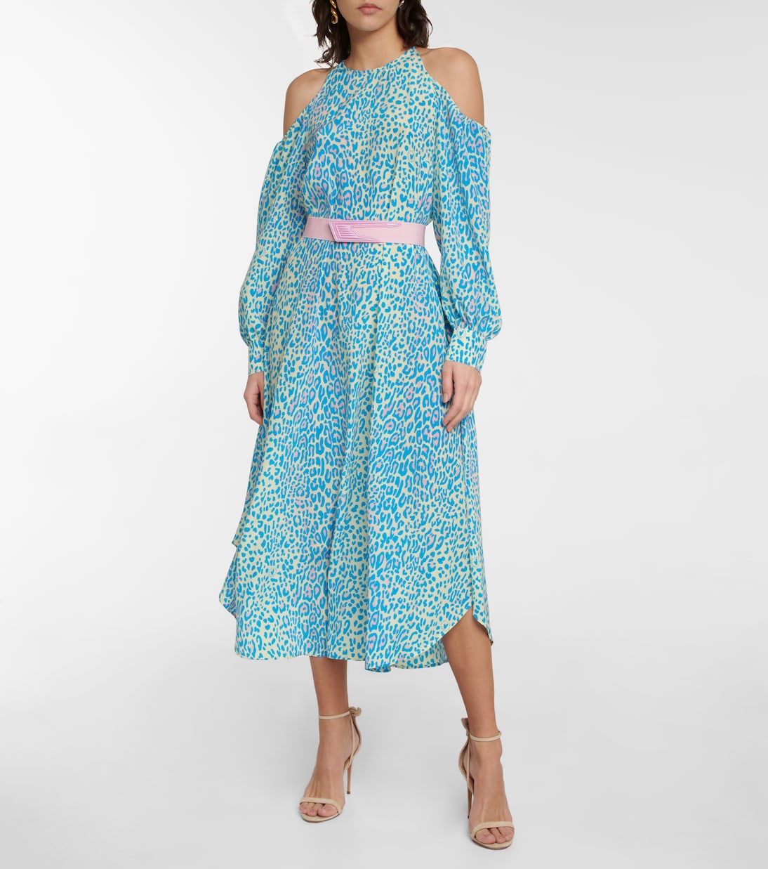 Bedrucktes Midikleid aus Seide | Stella McCartney