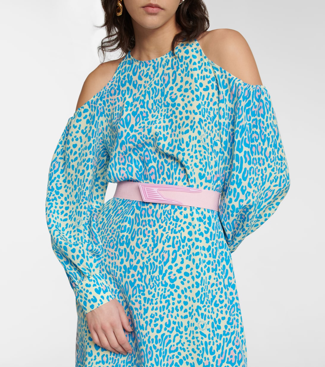 Bedrucktes Midikleid aus Seide | Stella McCartney