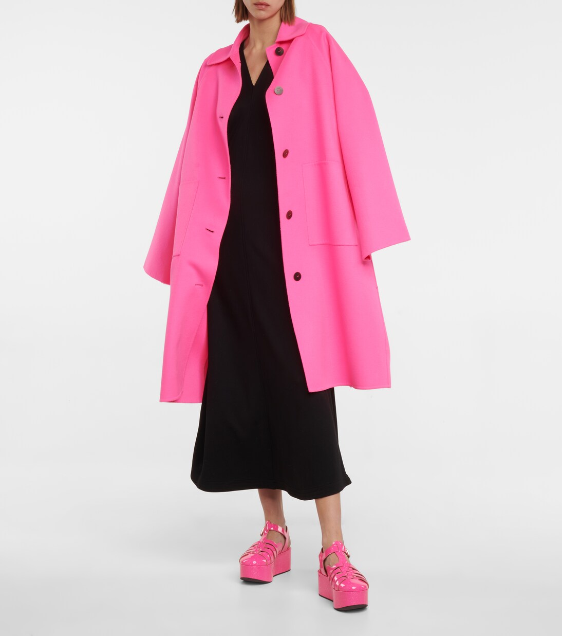 Glitter patent leather platform sandals | Loewe