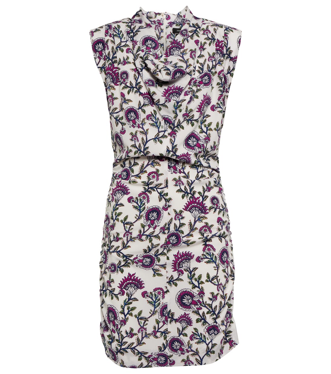 Robe Bemaya en soie mélangée à fleurs | Isabel Marant
