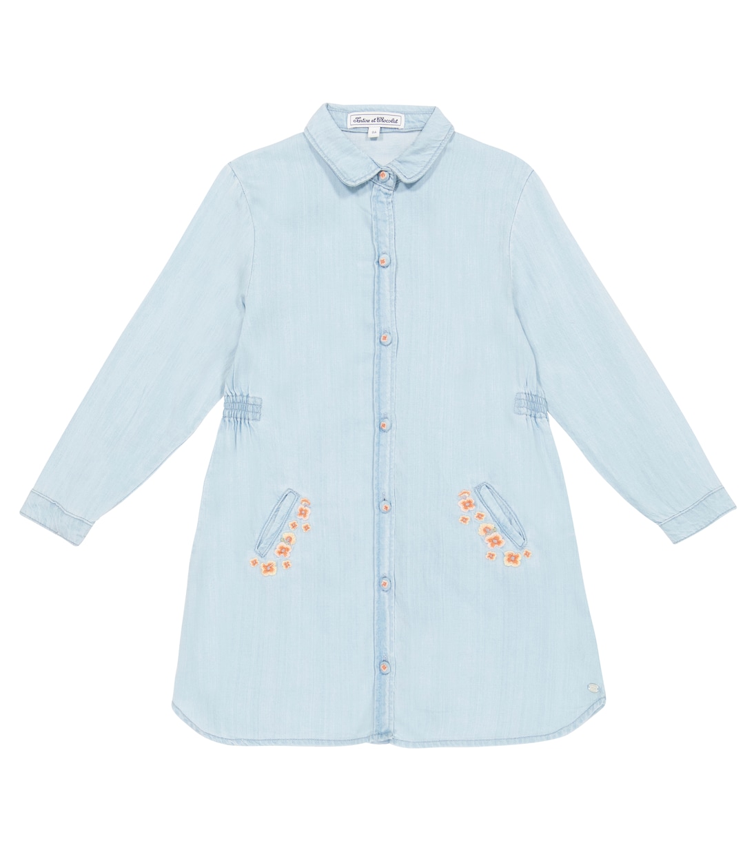 Robe brodée en chambray | Tartine et Chocolat