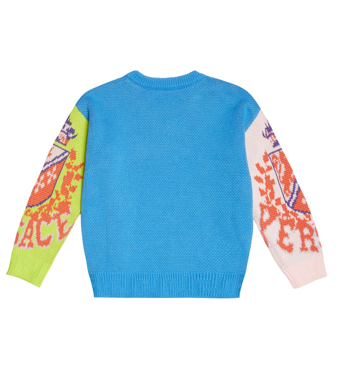 Intarsia cotton sweater | Versace Kids