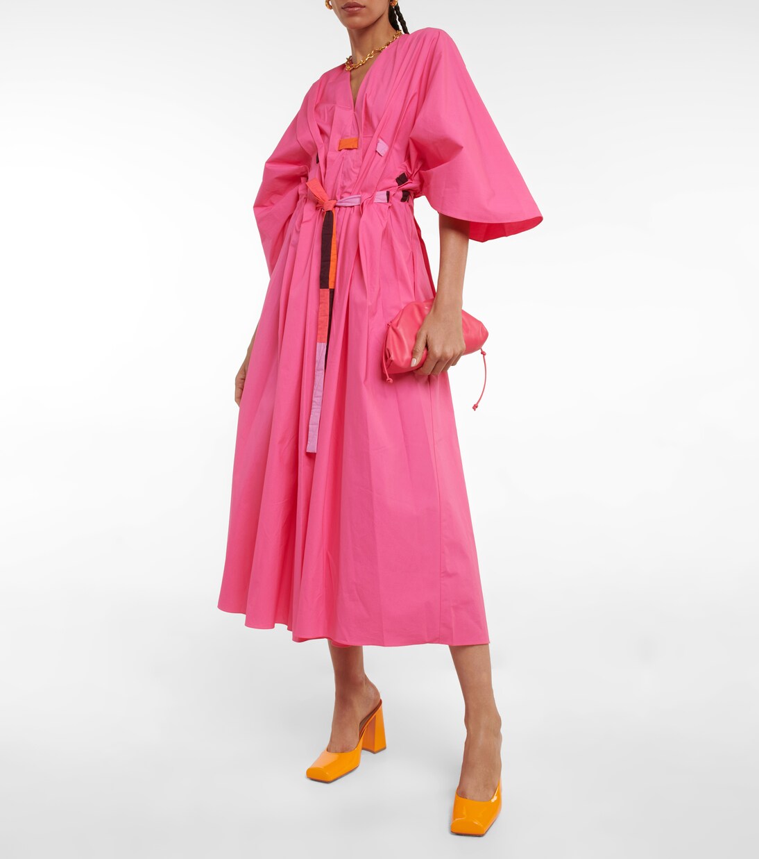 Abito midi Naomina in popeline di cotone | Roksanda