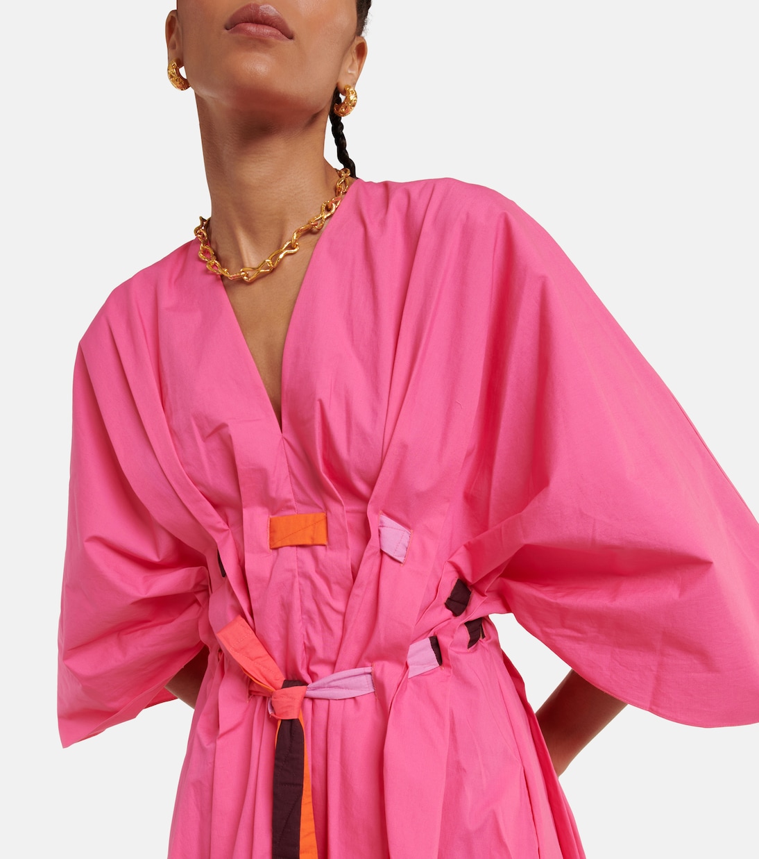 Abito midi Naomina in popeline di cotone | Roksanda