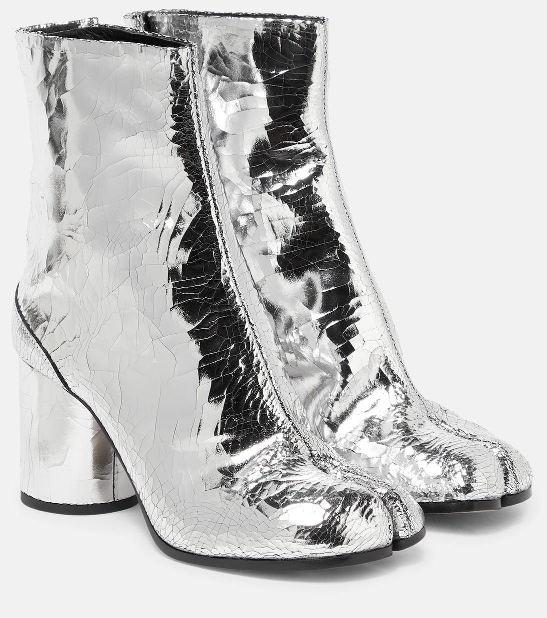 Ankle Boots Tabi aus Metallic-Leder | Maison Margiela