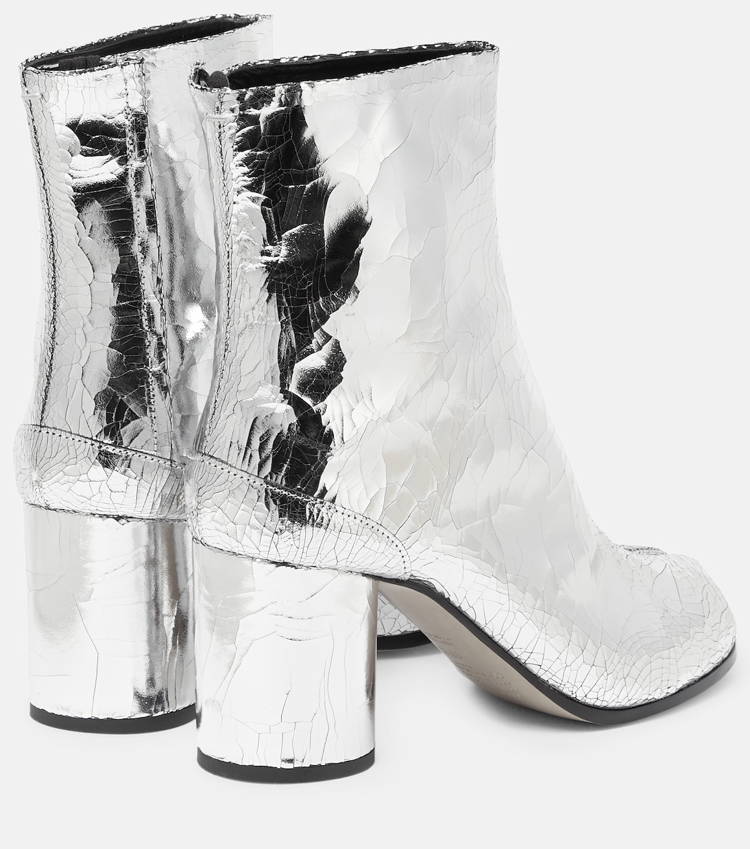Ankle Boots Tabi aus Metallic-Leder | Maison Margiela