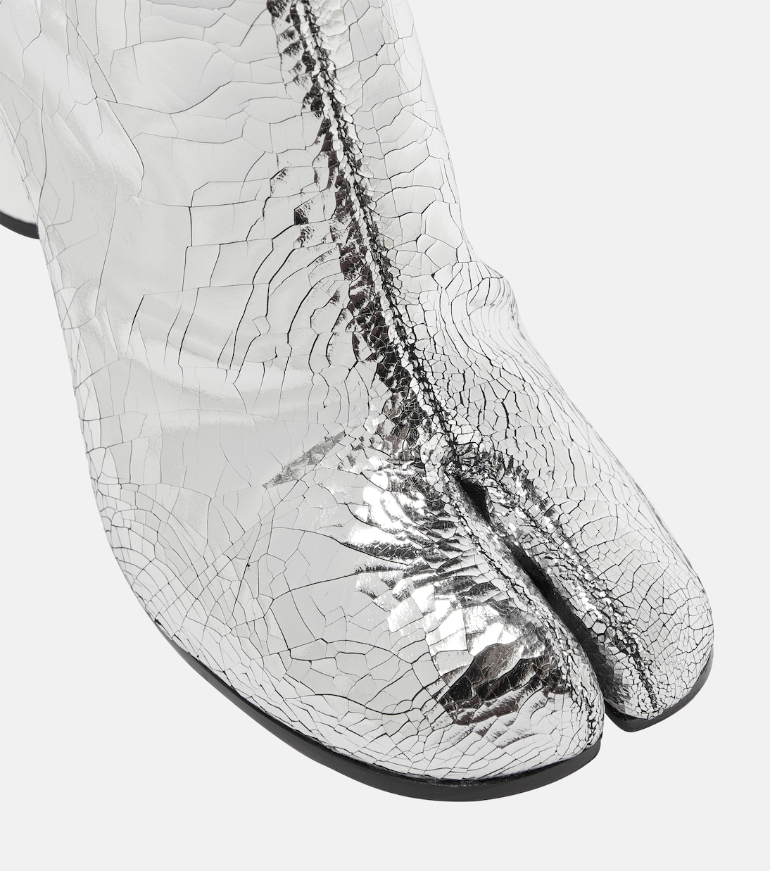 Ankle Boots Tabi aus Metallic-Leder | Maison Margiela