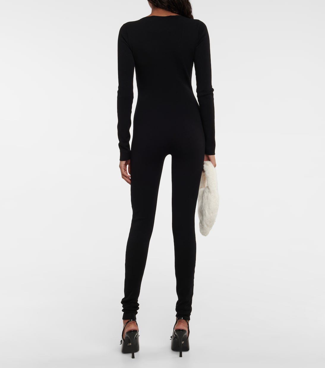 Jessie V-neck crêpe jumpsuit | Blumarine