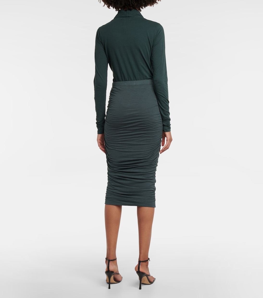 Midirock Lisa aus einem Baumwollgemisch | Velvet