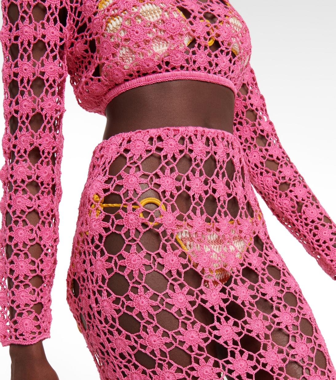 Maxirock Rosette aus Häkelstrick | Anna Kosturova