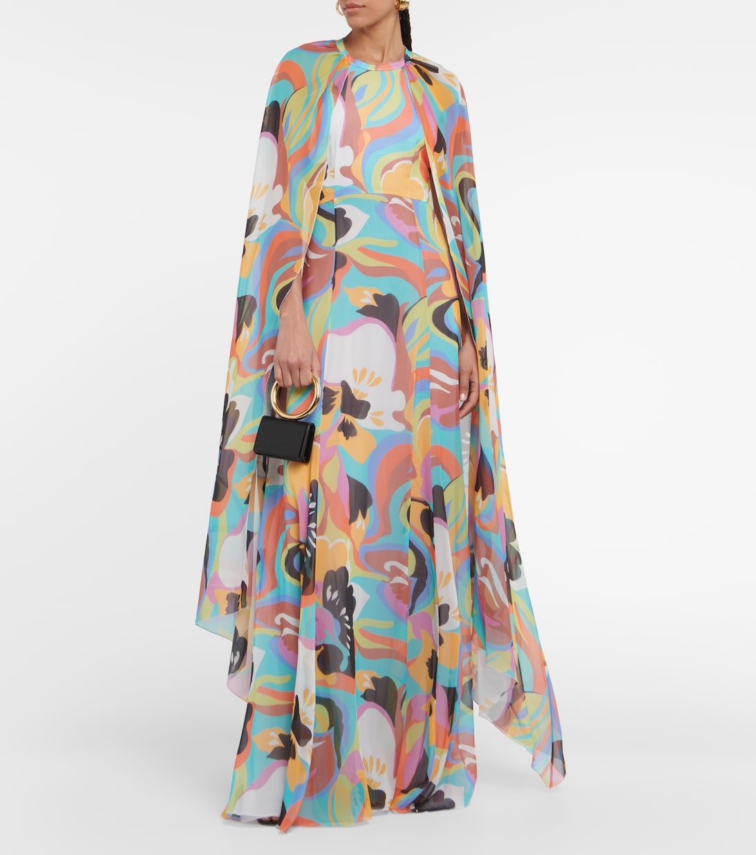 Printed silk gown | Etro