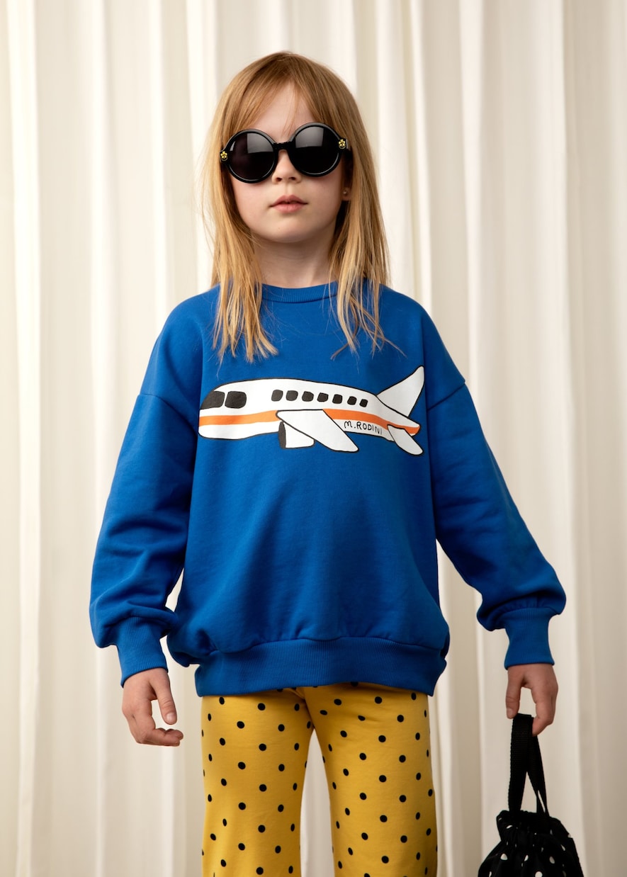 Sweatshirt Airplane aus Baumwoll-Jersey | Mini Rodini