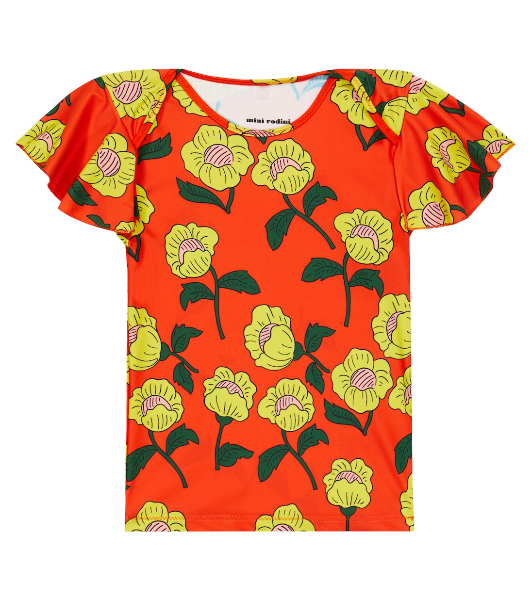 Flowers printed swim top | Mini Rodini