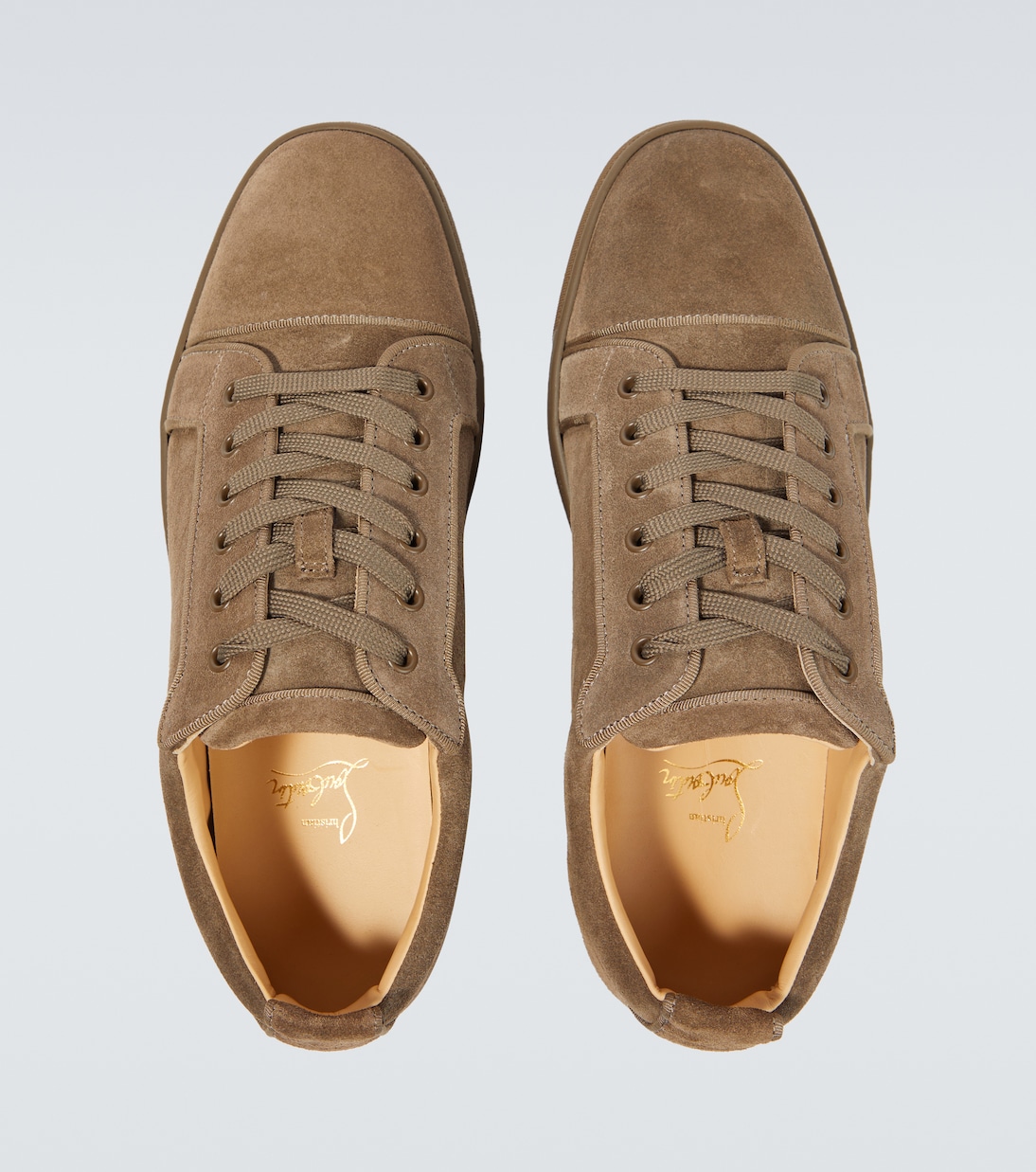 Louis Junior suede low-top sneakers | Christian Louboutin