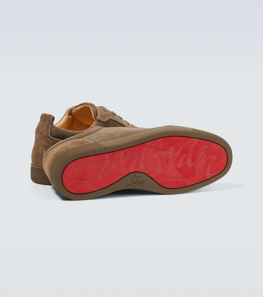 Louis Junior suede low-top sneakers | Christian Louboutin