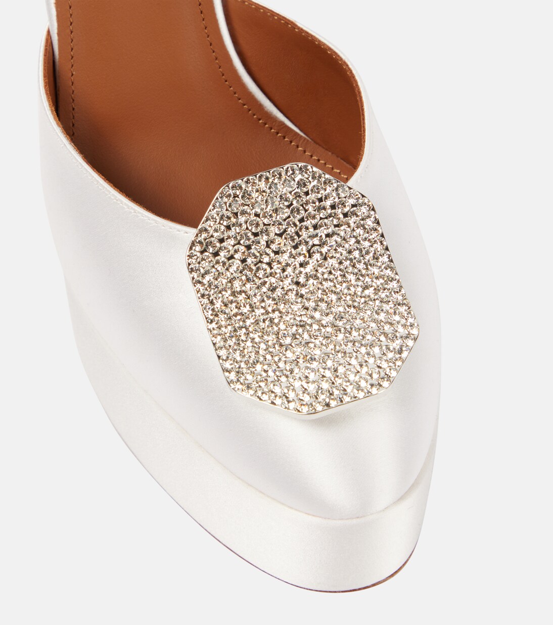 Plateau-Pumps Terra aus Satin | Malone Souliers