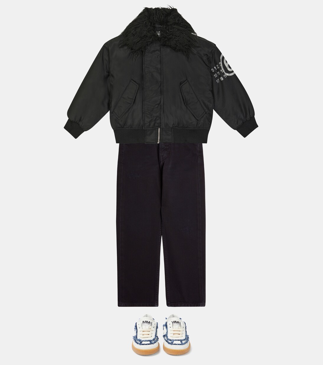 Padded twill bomber jacket | MM6 Maison Margiela Kids