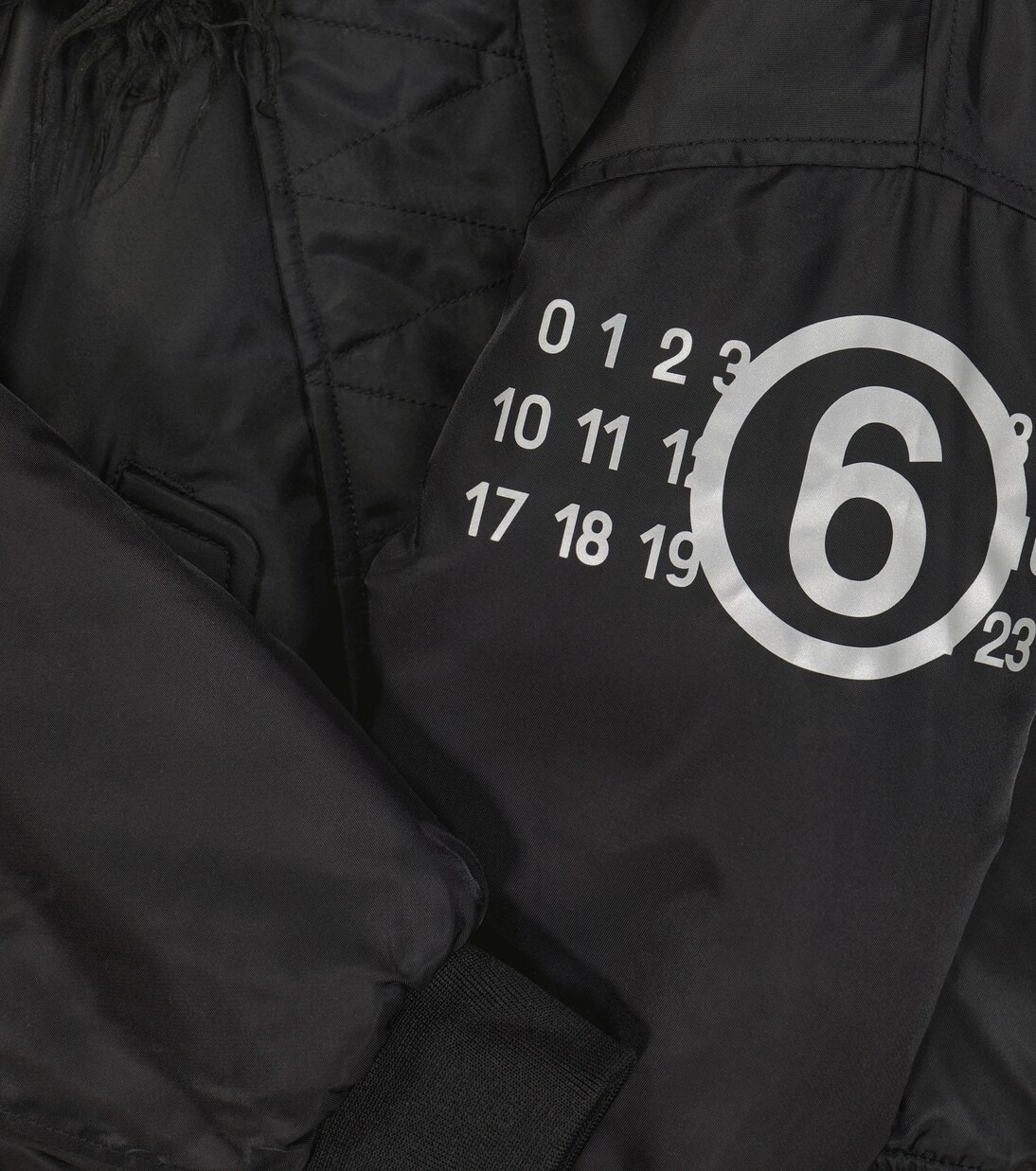 Padded twill bomber jacket | MM6 Maison Margiela Kids