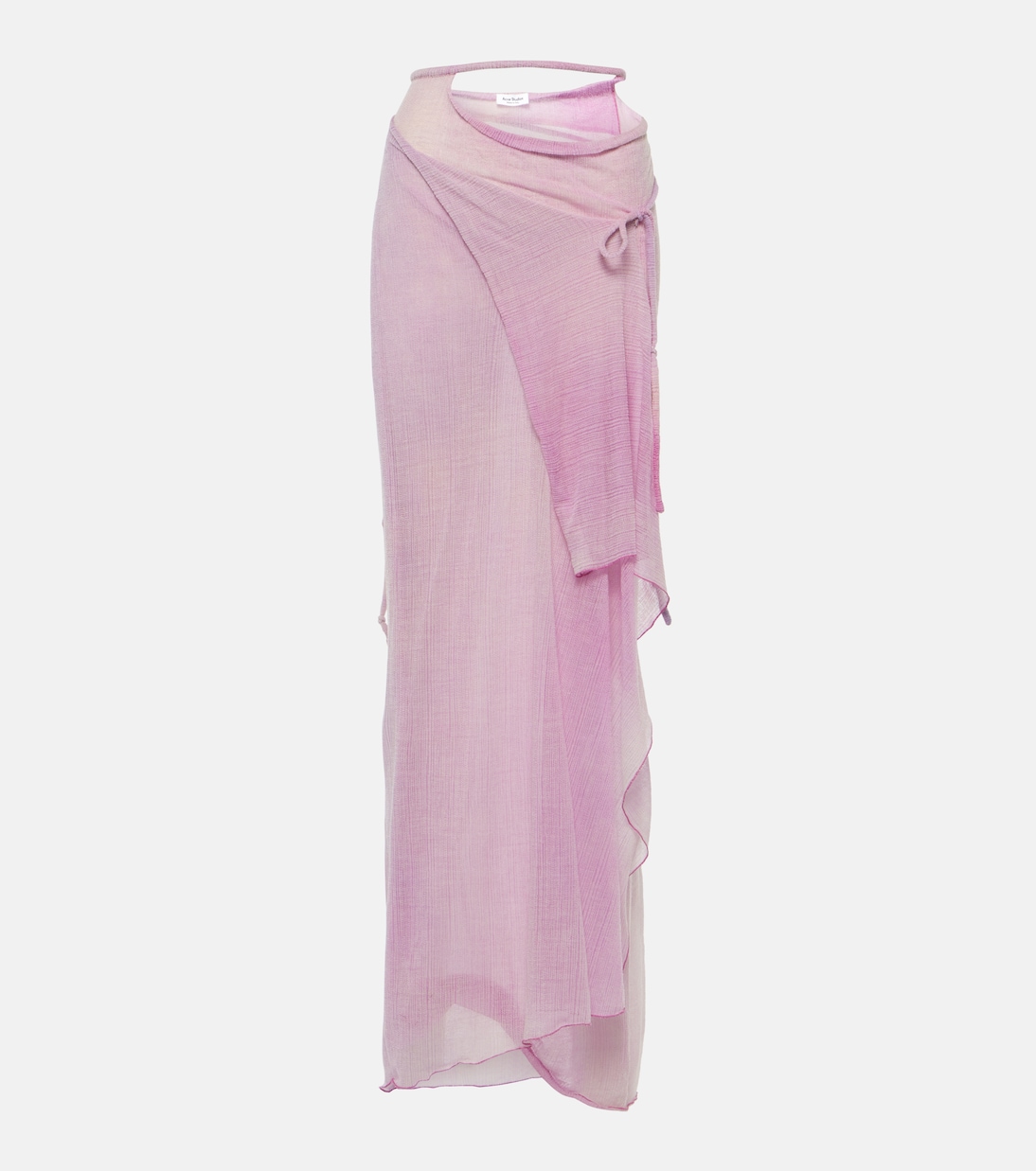 Wrap wool-blend maxi skirt  | Acne Studios