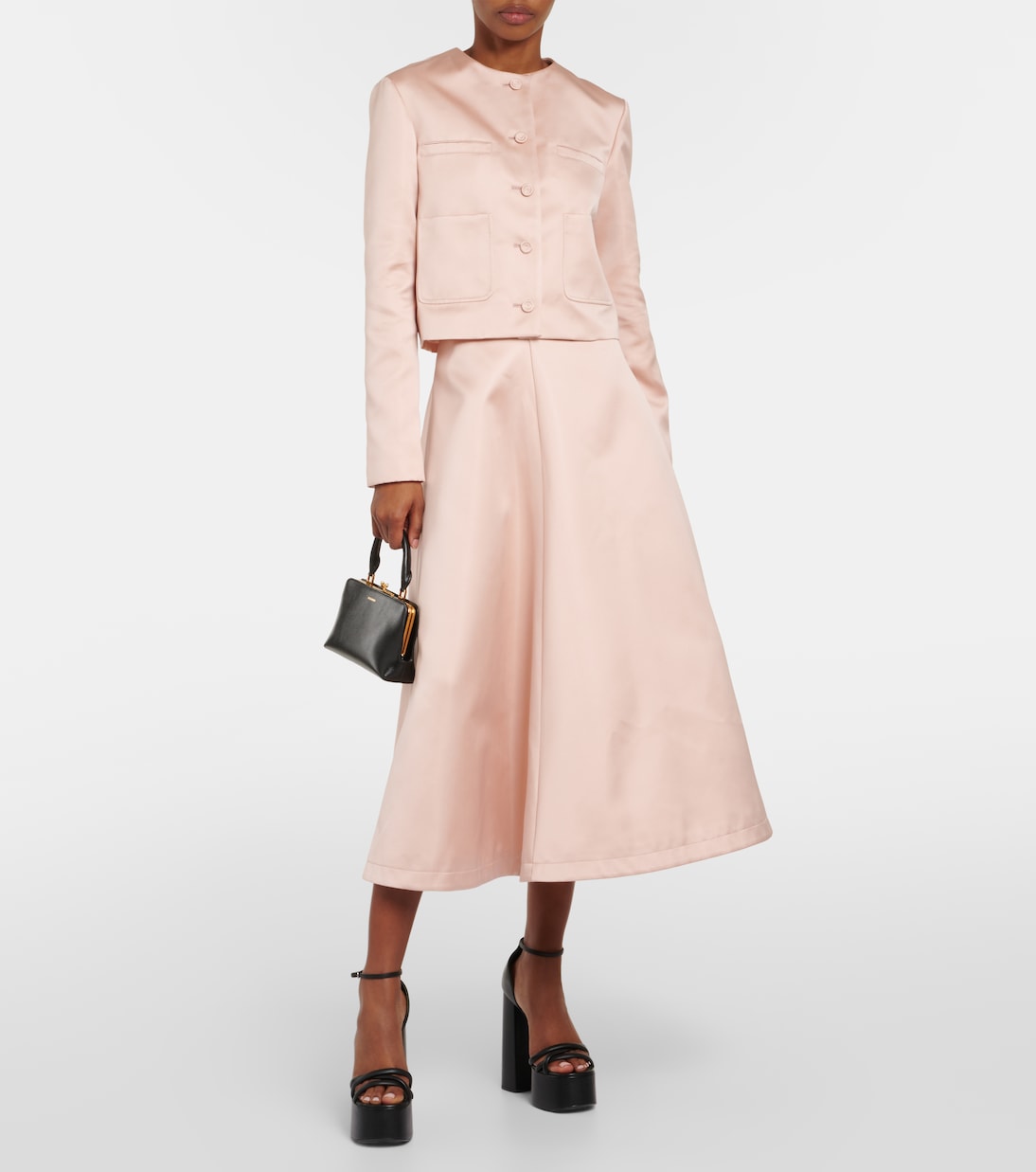 Midirock Varda aus Satin | Altuzarra