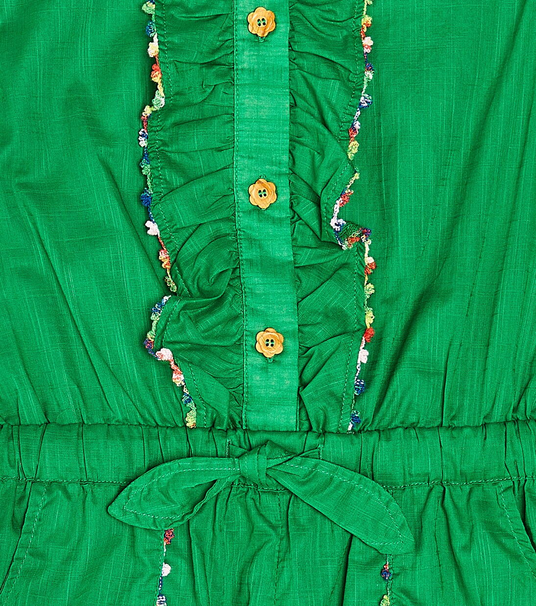 Junie frill-trimmed floral cotton playsuit | Zimmermann Kids