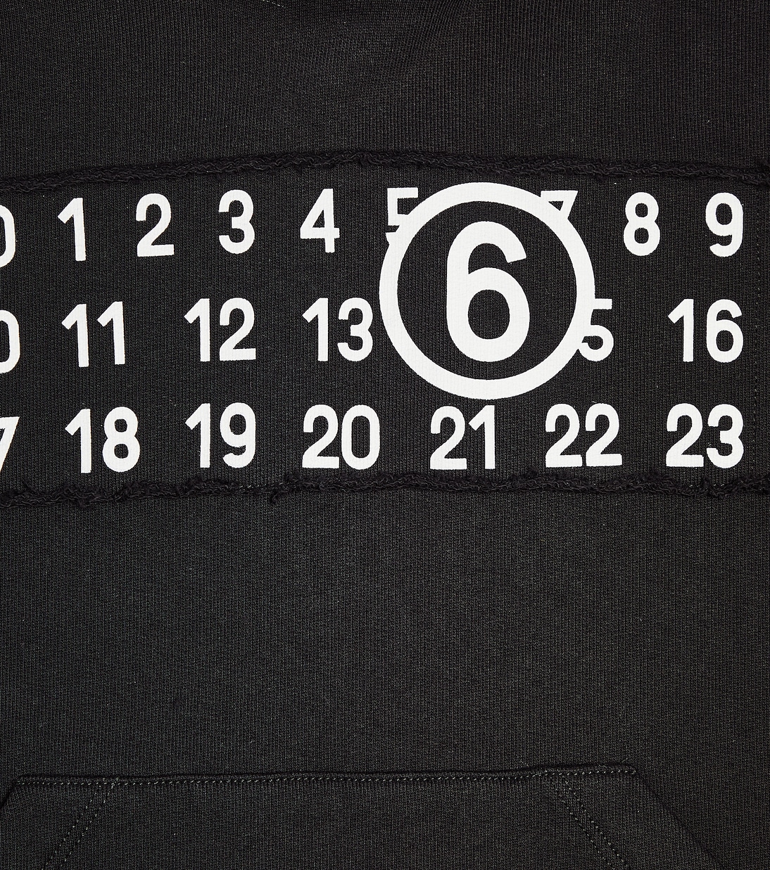 Cropped cotton jersey hoodie | MM6 Maison Margiela Kids