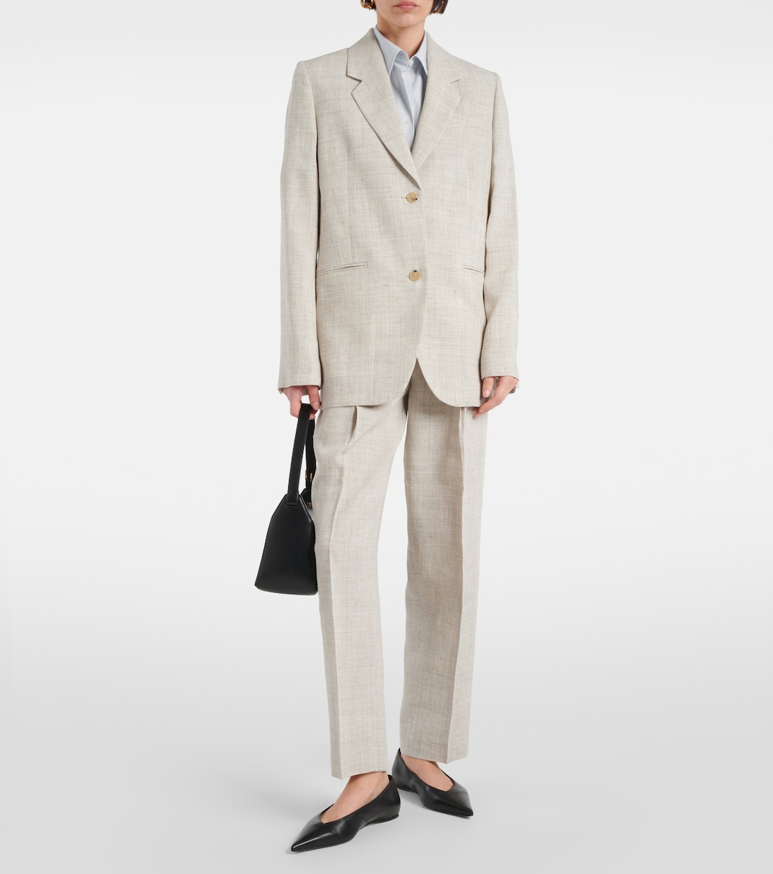 Pleated tailored straight pants | Toteme