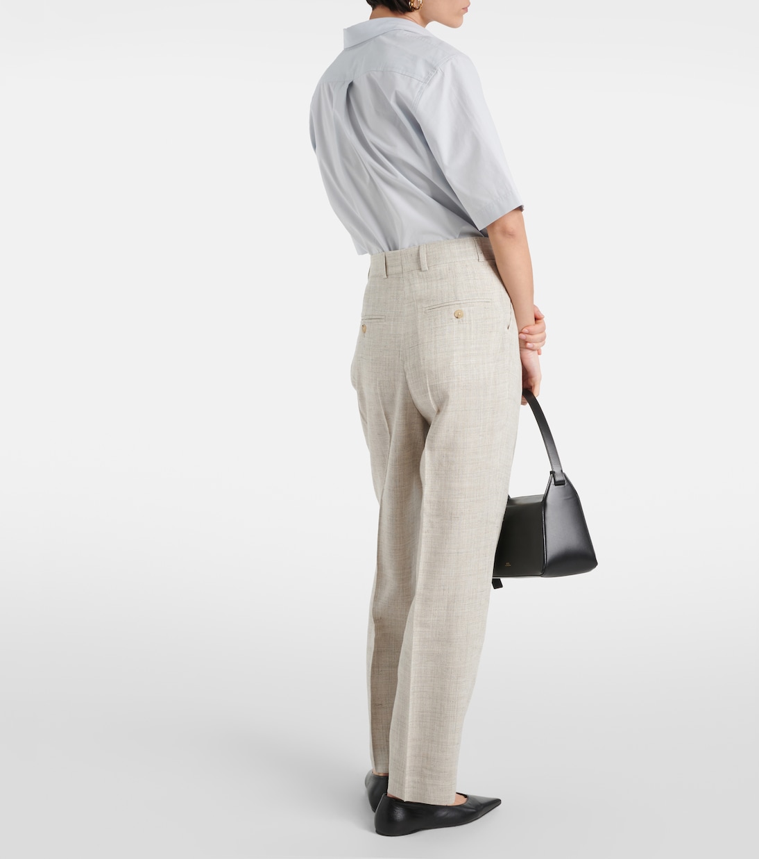 Pleated tailored straight pants | Toteme