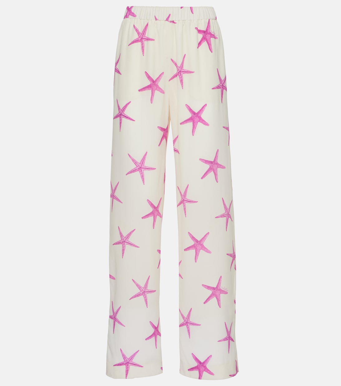 Palazzo-Hose Starfish aus Seide | Valentino