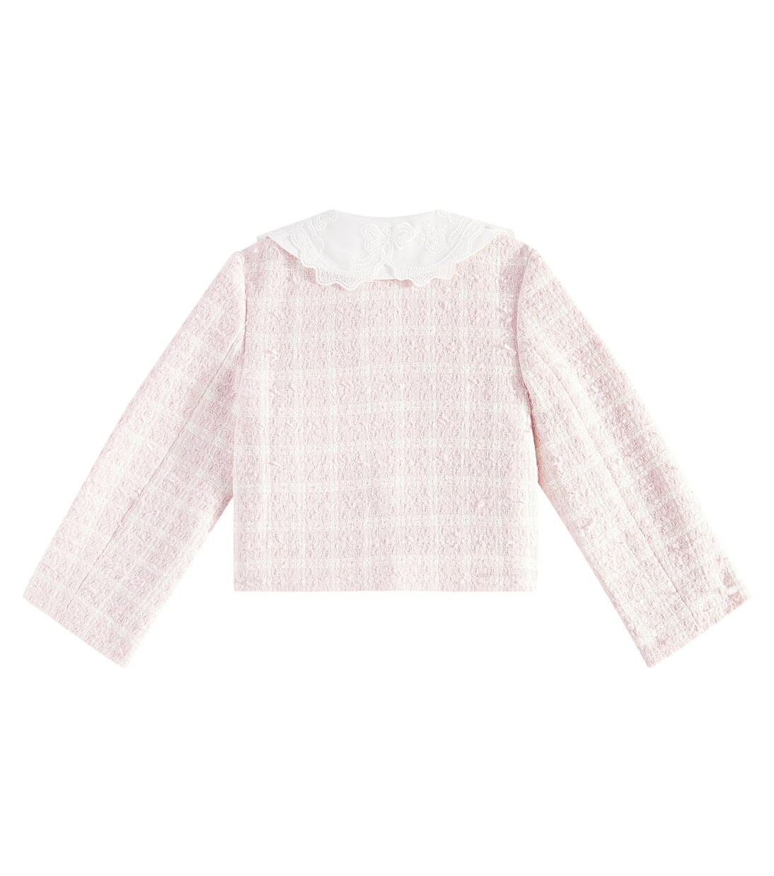 Lace-trimmed bouclé jacket | Self-Portrait Kids
