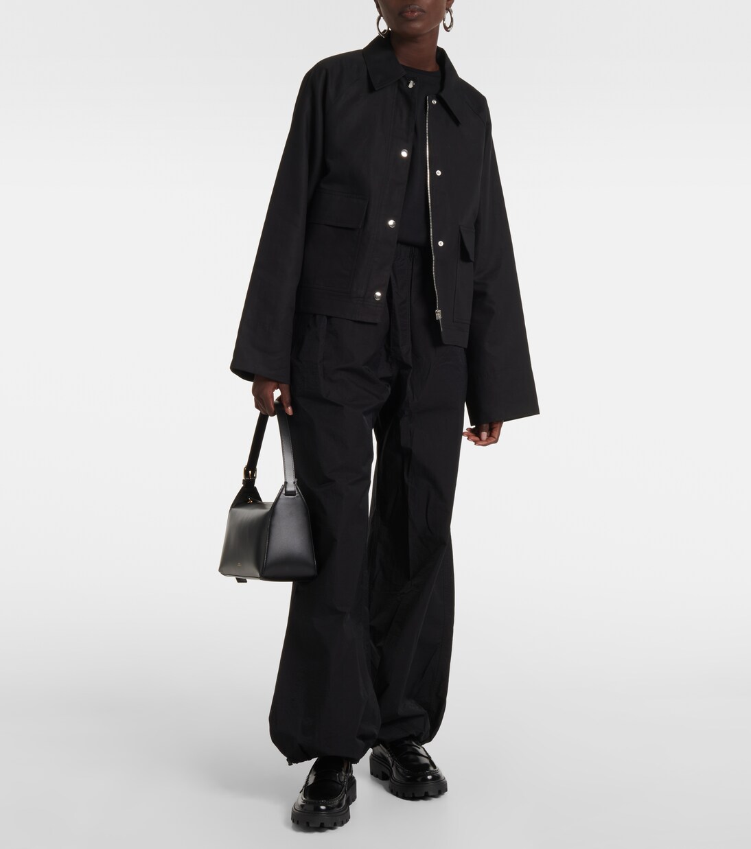 Pantalon ample en coton mélangé | Wardrobe.NYC