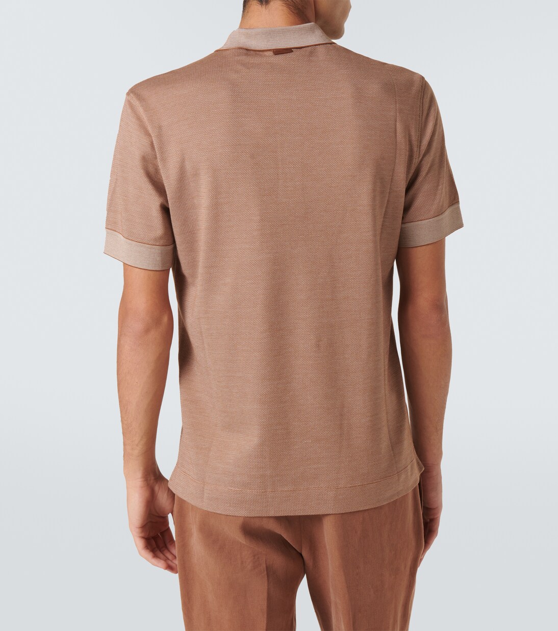 Polohemd aus Baumwolle und Seide | Zegna