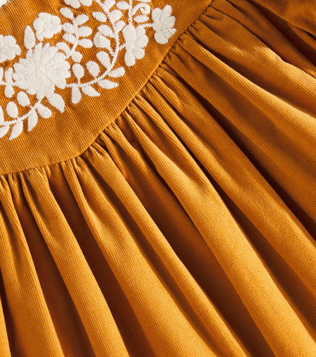 Robe Alida en velours côtelé de coton | C'era Una Volta