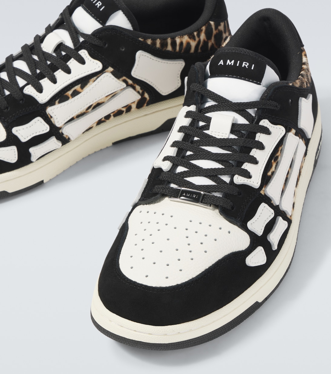 Leopard Skel Top Low leather sneakers | Amiri