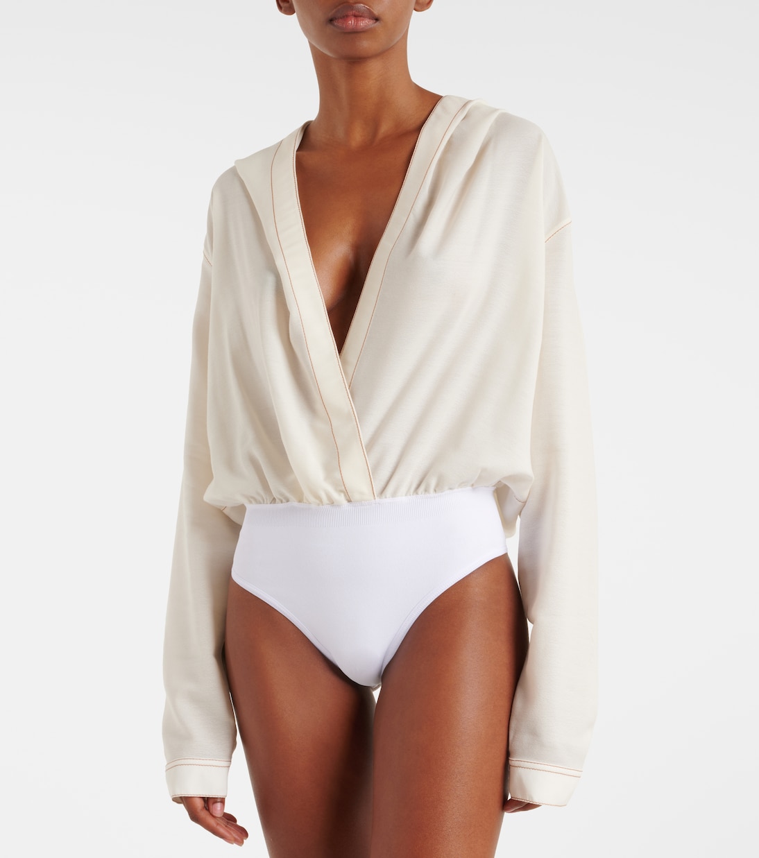 Body con capucha de mezcla de lana | Alaïa