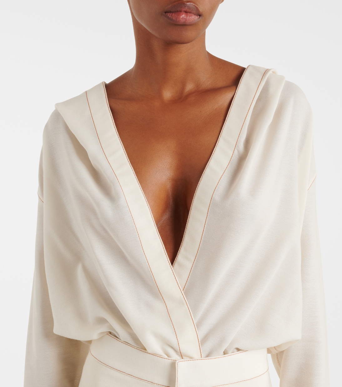 Body con capucha de mezcla de lana | Alaïa