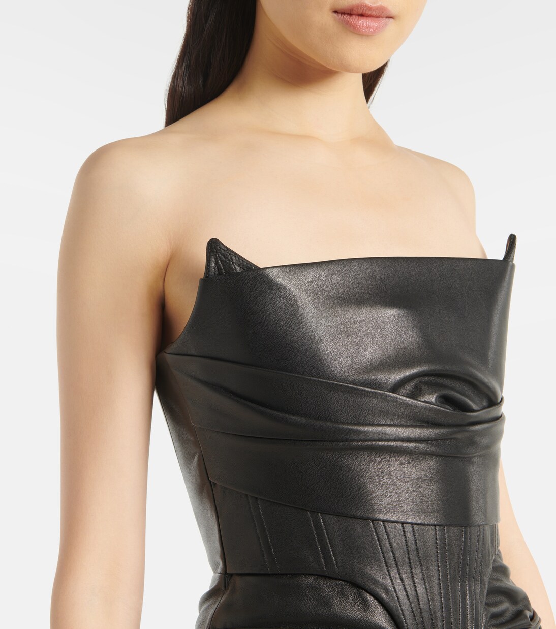 Abito midi in pelle | Alex Perry